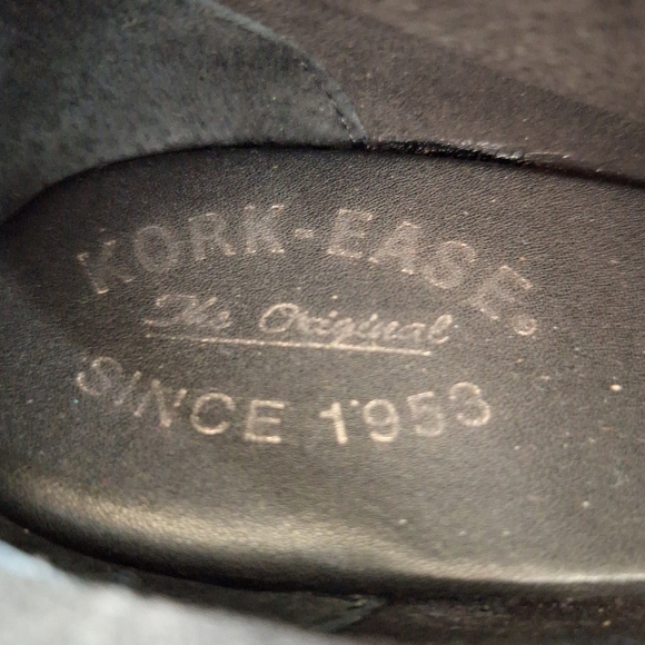 Kork-Ease Black Suede Academia Block Heel Preppy Ankle Boots Size 7.5 - Picture 10 of 12